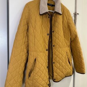 Ralph Lauren Quilted Jacket with Sherpa Collar – Size S
